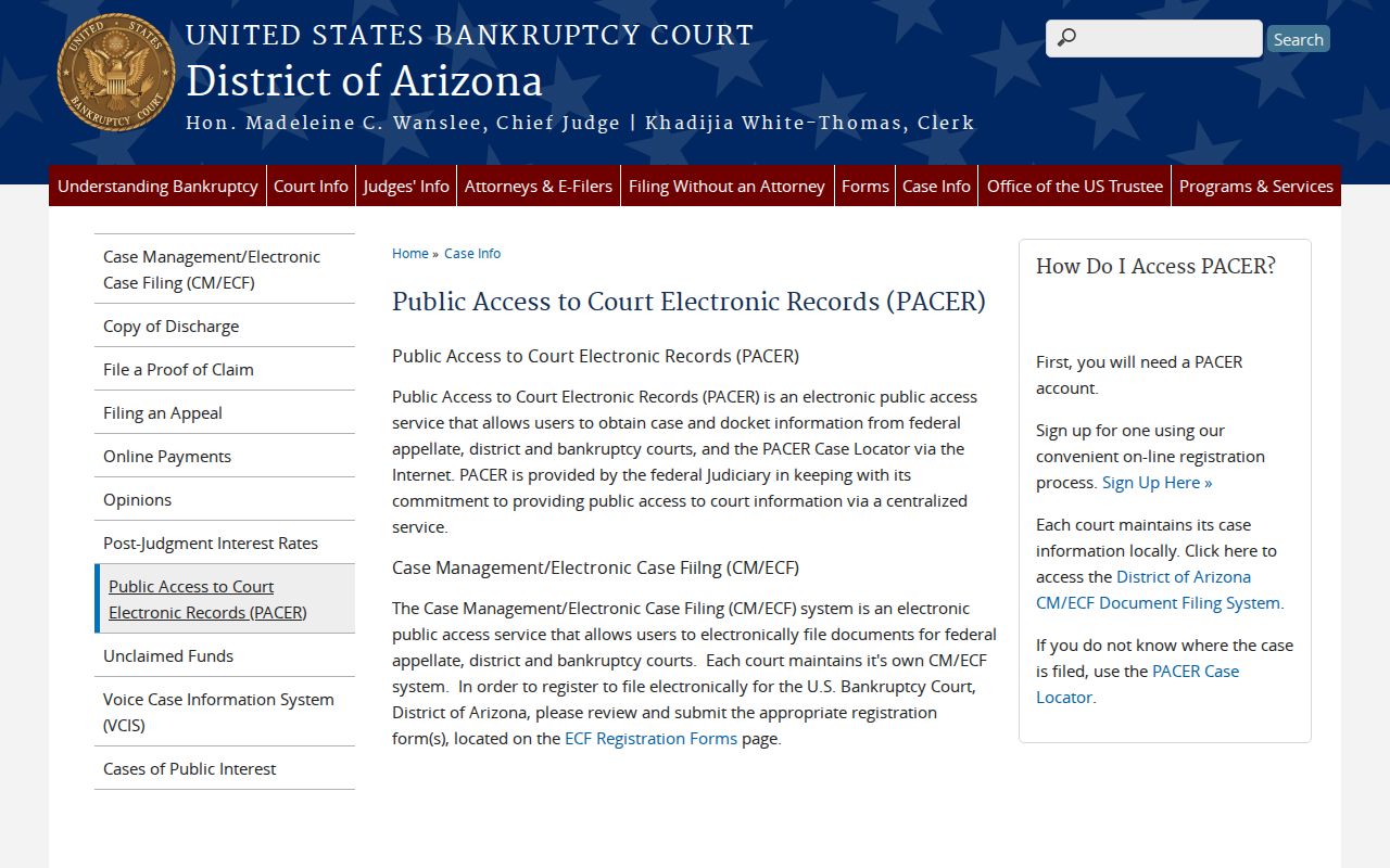 Yavapai County Cottonwood court docket distinction from Arizona bankruptcy records