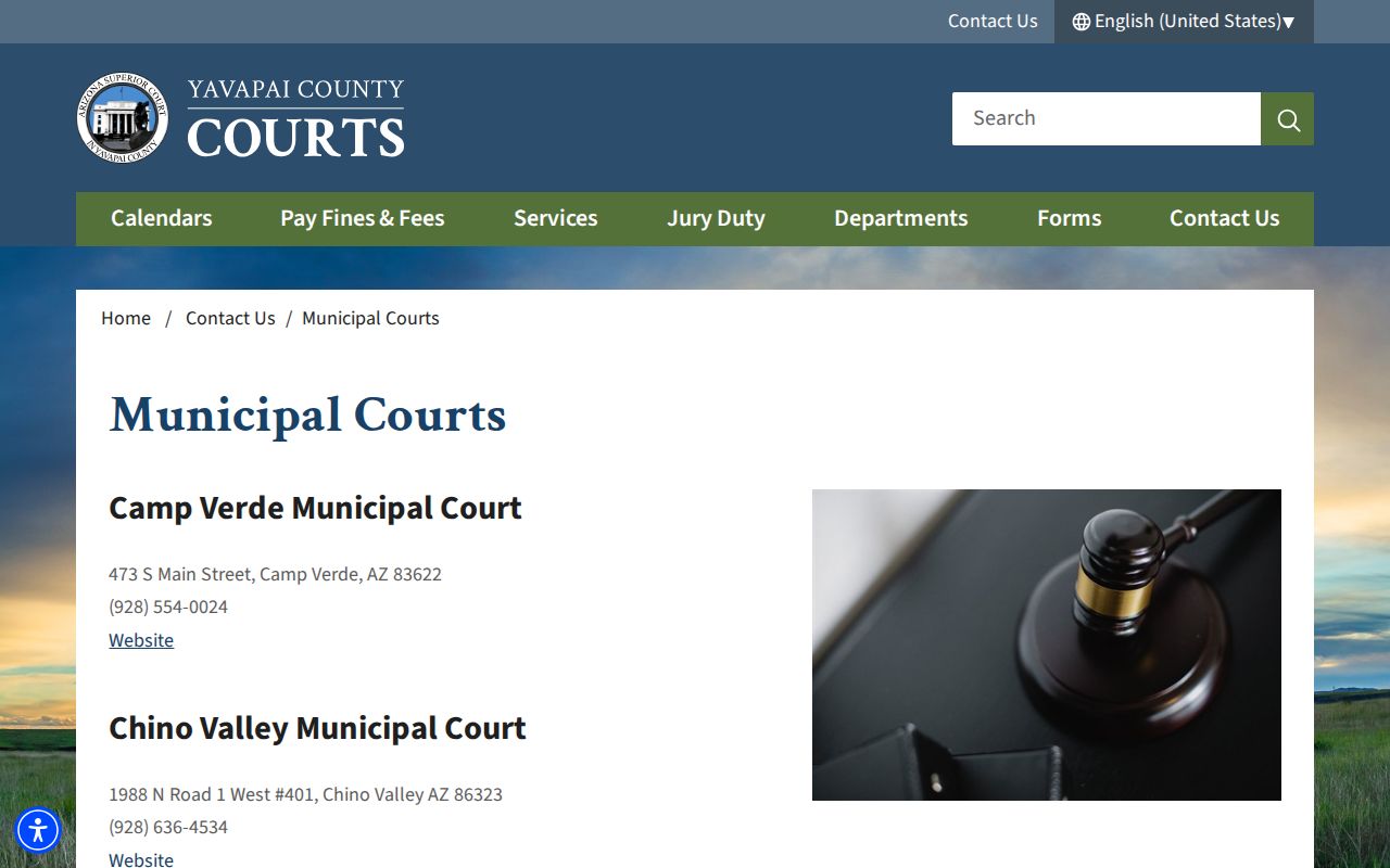 Yavapai County Prescott Valley municipal court docket directory