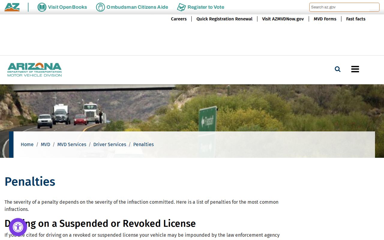 MVD licensing actions distinct from Yavapai County traffic tickets